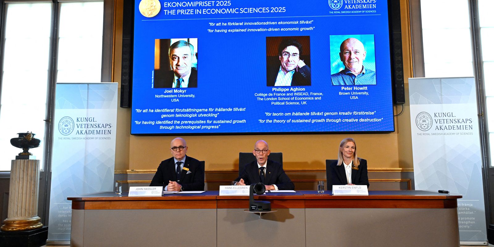 trio-ganha-nobel-de-economia-de-2025-por-trabalho-sobre-inovacao
